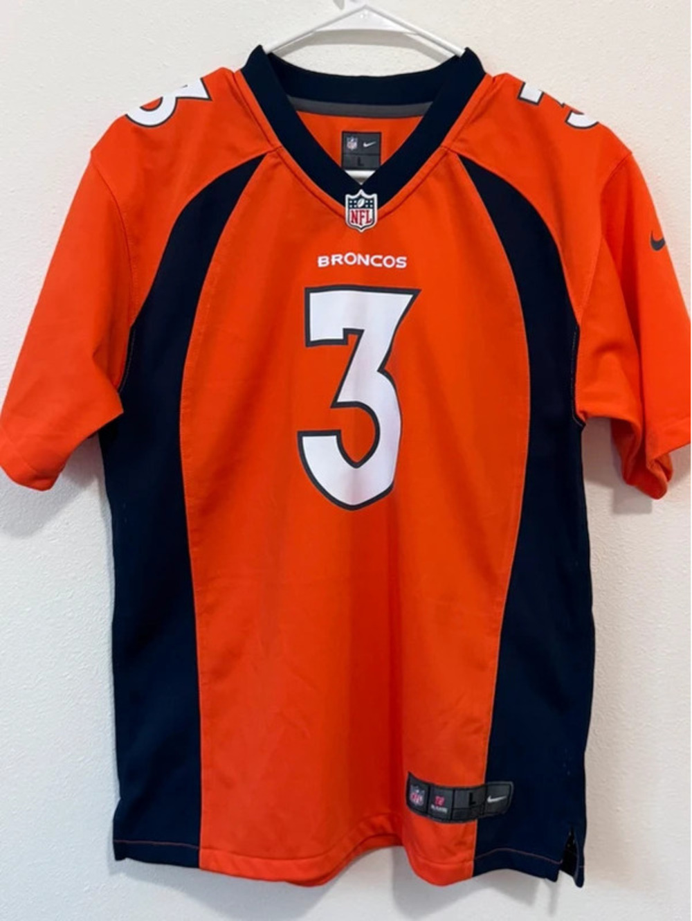 Denver Broncos Russell Wilson #3 On Field NFL Jersey Youth Large (14/16)